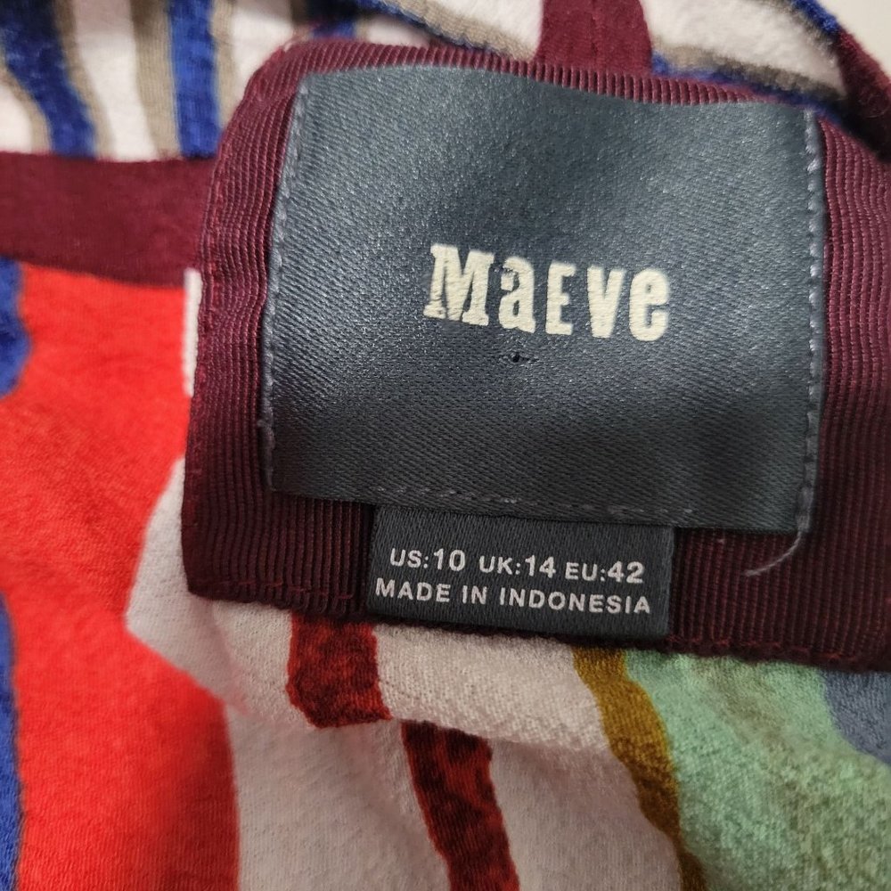 Maeve Anthropologie Au Revoir Size 10 Pleated Library Bookshelf Tunic Dress - Picture 4 of 10